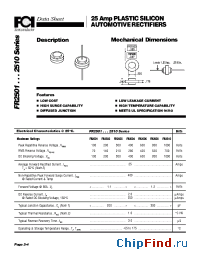 Datasheet FR2504 manufacturer FCI